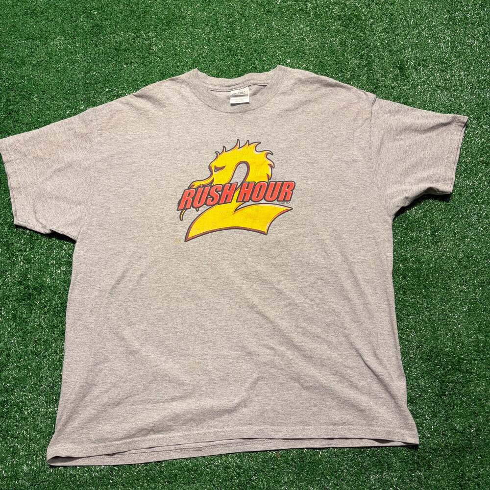 Vintage Rush Hour 2 2001 Jackie Chan Movie Promo Vintage T-Shirt